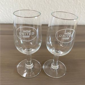 United Cordial Glasses Eastern Airlines Plates Cup First Class China 1960 Lot